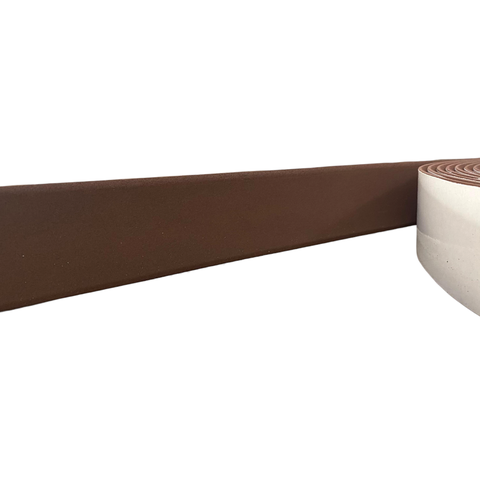 Moldura Roda Meio Ripado Eva Adesivo Saturno 5cmx5mm 25 Mts - Marrom