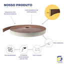 Ver imagem 3 de Moldura Roda Meio Ripado Eva Adesivo Saturno 5cmx5mm 25 Mts - Marrom