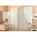 Ver imagem 1 de cortina quarto percianas bleckout c/ voil - ilhós cromado corta luz 3m luxo