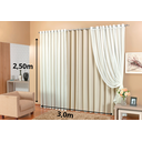Ver imagem 2 de cortina quarto percianas bleckout c/ voil - ilhós cromado corta luz 3m luxo