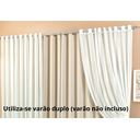 Ver imagem 3 de cortina quarto percianas bleckout c/ voil - ilhós cromado corta luz 3m luxo