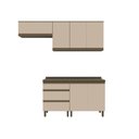 Ver imagem 3 de Lavanderia Modulada Connect 6 Portas 3 Prateleiras MDF 200cm Henn