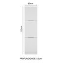 Ver mais imagens de Paneleiro Madesa Stella 60 cm 3 Portas Branco