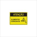 Ver imagem 1 de Placa - Elementos Corrosivos - 20cm X 15cm