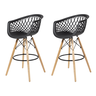 Kit 2 Banquetas Web Apoio de Braço Bancada Bar Bistrô Sala Cozinha Restaurante  - Mercado Cadeiras - 1