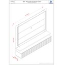 Ver imagem 4 de Painel para Tv 75 Polegadas com Led 181,5cmx216cm Ripado 2 Gavetas Gaia