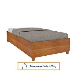 Cama Box Solteiro Mônaco - Madeira Reflorestada - Ripas Multilaminadas - Tcil Móveis - 5