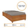 Cama Box Solteiro Mônaco - Madeira Reflorestada - Ripas Multilaminadas - Tcil Móveis - 4