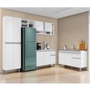 Ver imagem 2 de Cozinha Modulada Vanessa com Balcão Tatiane Branco sem Tampo - Ajl Móveis