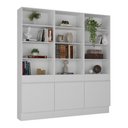 Ver imagem 1 de Armário/Estante Escritório 3 Portas Multimóveis MP7001 Branco