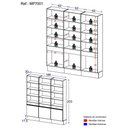 Ver imagem 3 de Armário/Estante Escritório 3 Portas Multimóveis MP7001 Branco