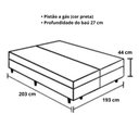 Ver imagem 5 de Cama Box Baú King Bipartido Suede Luxo - Gs Kamas - Acabamento Reforçado, Amplo Espaço (preto)