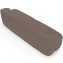 Ver imagem 5 de Sofá 3 Lugares Curvo Orgânico com 02 Poltronas Living 220cm Barolo L06 Veludo Marrom