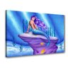 Quadro Sereia Sentada Na Pedra No Fundo Do Mar - 1