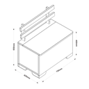 Ver mais imagens de Caixa Lenha Autentic Baú Multiuso em Madeira Envernizada Legno