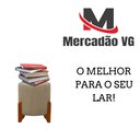 Ver imagem 4 de 2 Puff Decorativo Thor Redondo Pes de Madeira e Tecido de Linho - Bege