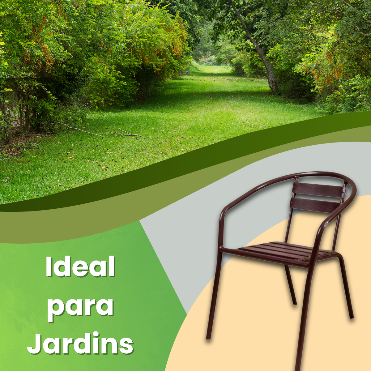 Kit 4 Cadeiras de Alumínio Varanda Jardim Área Externa Jogo de Cadeiras Leve Resistente Piscina Cond - 8