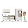 Cozinha Modulada Kali Premium 6 Peças Amêndoa/off White com Torre Quente - Nicioli - 4
