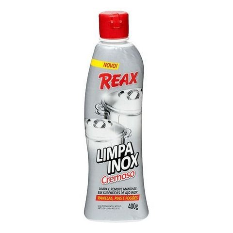 Kit 3 Limpador Reax Limpa Inox Cremoso 400g