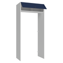 Ver imagem 5 de Porta-Geladeira 103 cm 1 Porta Basculante Branco/Azul Vik Madesa