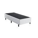 Ver imagem 1 de Base Cama Box Solteiro Branco 88x188 e Colchão na Caixa Solteiro Enjoy 100 Espuma Intermediário Indu