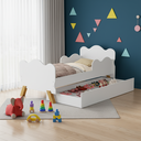 Ver imagem 1 de Cama Infantil Menina Menino com Auxiliar Multiuso - Muito Segura com Proteção Lateral