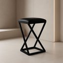 Ver imagem 1 de Banqueta Banco Banquinho Baixa 50 Cm Cozinha Balcão Corino:preto