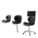 Ver imagem 3 de Conjunto 3 Cadeiras Office Eiffel Slim Giratória Ajustável Preta