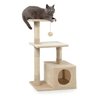 Arranhador de Gato 3 Andares Grande Casinha Aconchegante Brinquedo Descanso Escala Macio Confortável - 4
