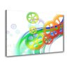 Quadro Decorativo Engrenagens Coloridas Decorar Sala - 1