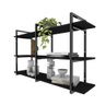 Rack Industrial Home Parede Hack Bancada Rack Rak Preto - 3