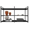Rack Industrial Home Parede Hack Bancada Rack Rak Preto - 2