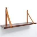 Ver imagem 1 de Prateleira em MDF Castanho 50x15cm com Alça Caramelo