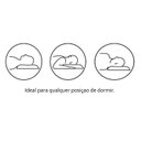 Ver imagem 3 de Travesseiro Látex Sleep Flocos p/Fronha 50x70 (65x45x15) - Castor