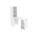 Ver imagem 1 de Mesa Multiuso Escritório Retrátil Me4171 C- 5 Nichos Branco - Tecno Mobili
