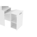 Ver imagem 7 de Mesa Multiuso Escritório Retrátil Me4171 C- 5 Nichos Branco - Tecno Mobili