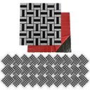 Ver imagem 1 de Pastilha de Vidro Adesiva Kit 30 Uni Parede Cozinha Sala Banheiro Decorativa Moderna Requintado Refo