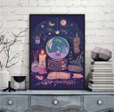 Ver imagem 1 de Quadro Decorativo Bola Mágica de Cristal 24x18cm - com Vidro:moldura Preta