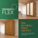 Ver imagem 3 de Guarda Roupa Solteiro França 2 Portas Linhamobília Cinamomo Off White