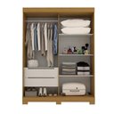 Ver imagem 4 de Guarda Roupa Solteiro França 2 Portas Linhamobília Cinamomo Off White