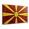 Quadro Decorativo Bandeira Macedonia do Norte Moderno - 1