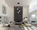 Ver imagem 3 de Pendente Moderno Preto P/ Pé Direito Alto Sala Vão de Escada Arevo Iluminação Jabuticaba 82P6 VIDRO 