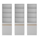 Ver imagem 5 de Armário/Estante Escritório 3 Portas Multimóveis MP7001 Branco/Dourado