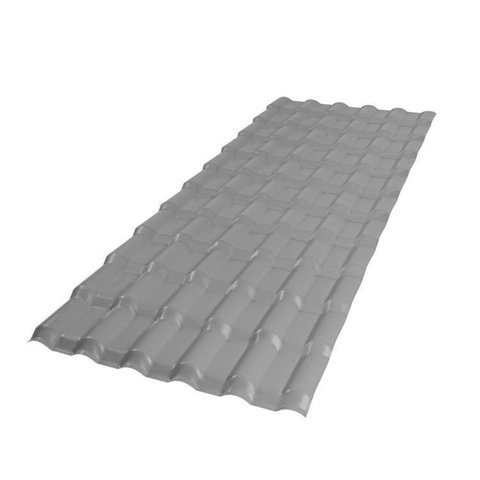 Kit 10 Telhas Plan Pvc 2,42x0,88x1,6cm 6 Ondas Afort