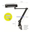 Ver imagem 3 de Luminária Retangular com Garra Ilutec Ref. 252 Preto