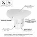 Ver imagem 3 de Mesa de Jantar Orgânica 4 Lugares 120x118cm MDF Branca - Straub Web