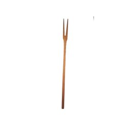 Kit 50 Peças Garfo Petisco Grande De Pau Madeira 22 Cm - 2