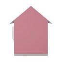 Ver imagem 6 de Casinha de Brinquedo com Cercado Floreiros Mdf Rosa/branco L12 - Gran Belo