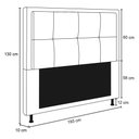 Ver imagem 2 de Cabeceira Ametista Cama Box King 195cm Suede Marrom