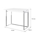 Ver imagem 2 de Conjunto Sala de Jantar Tokyo Mesa Dobrável e 2 Banquetas